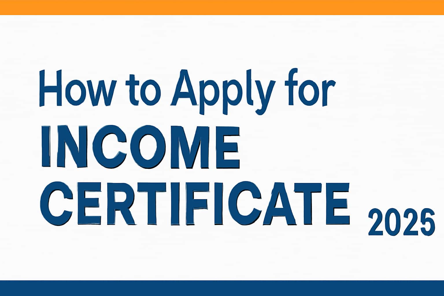 How to Apply for Income Certificate (2026)