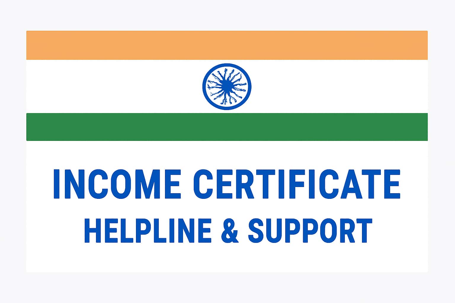 Income Certificate Helpline & Support