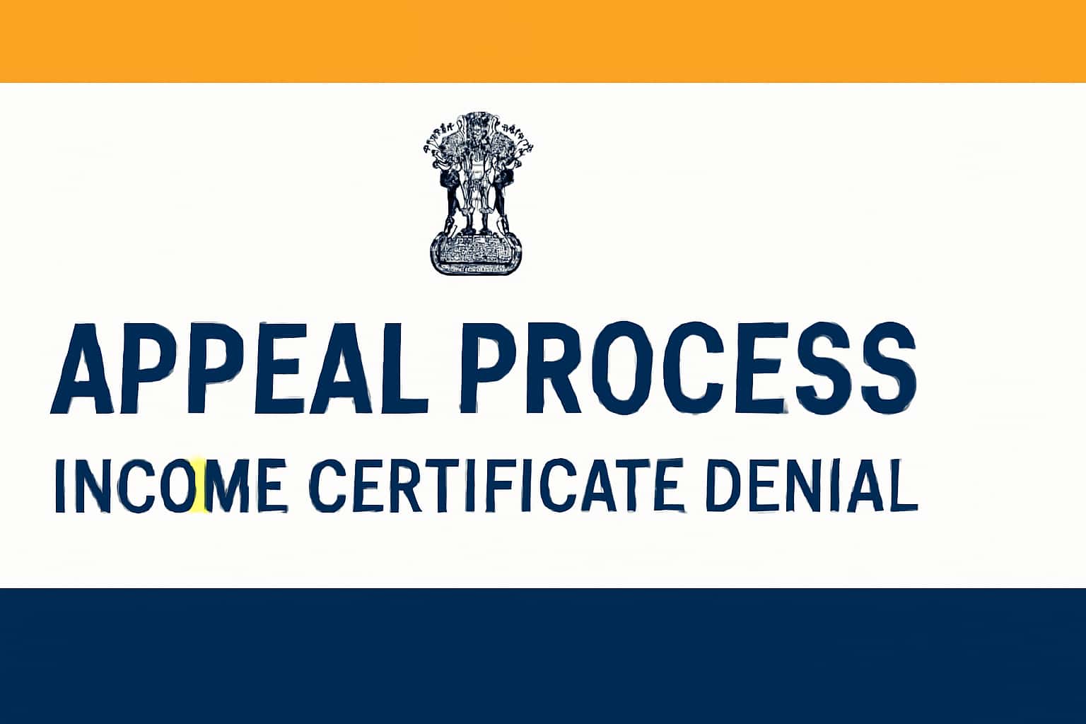 Appeal Process - Income Certificate Denial