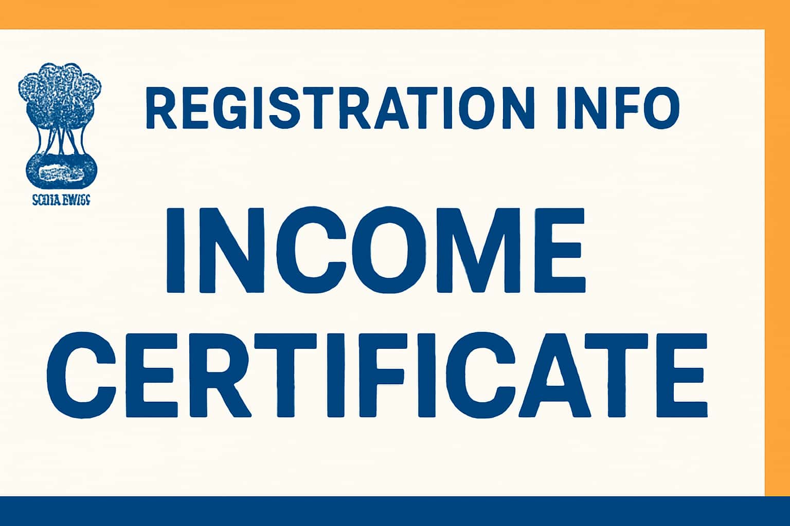 Registration Info - Income Certificate