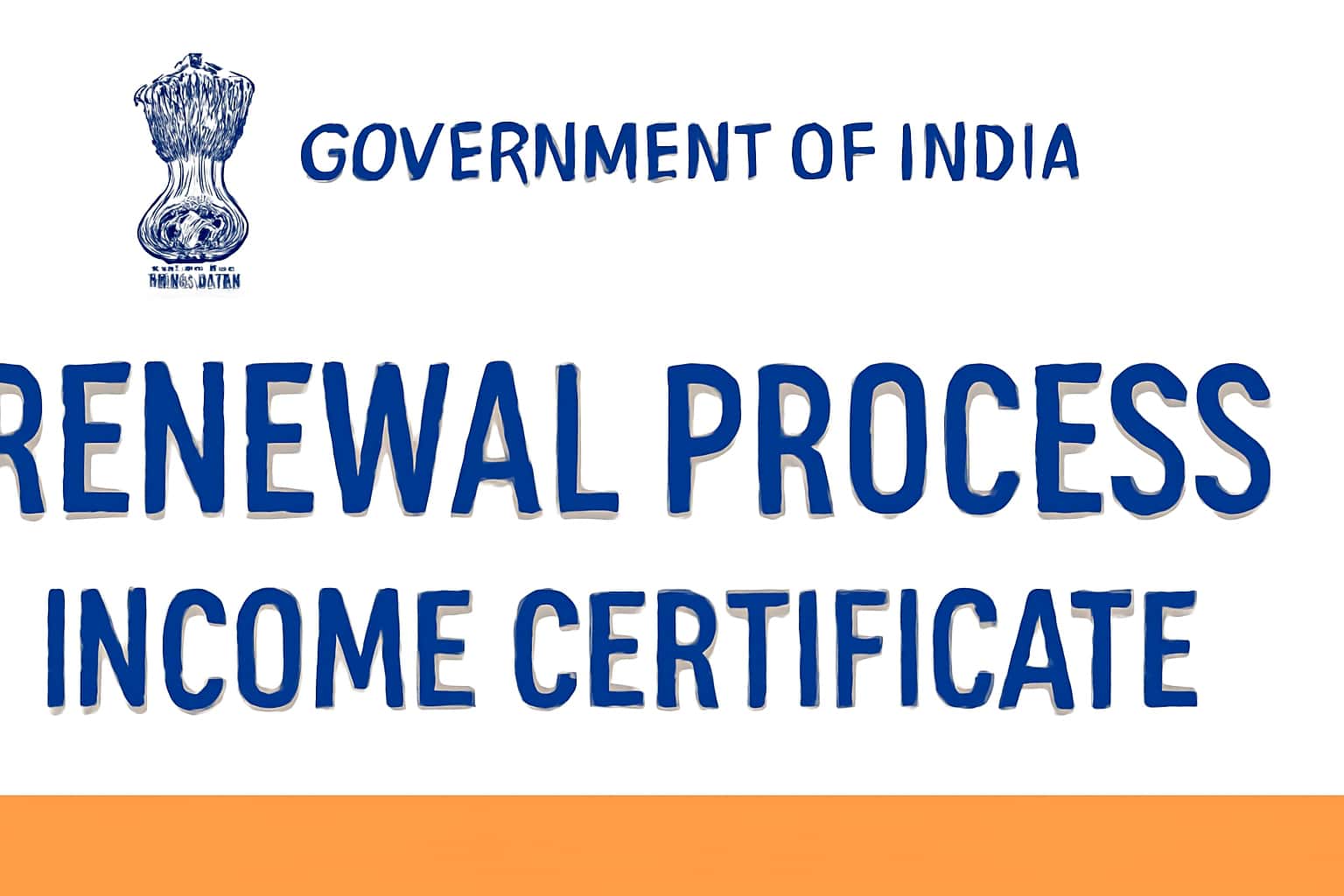 Renewal Process - Income Certificate