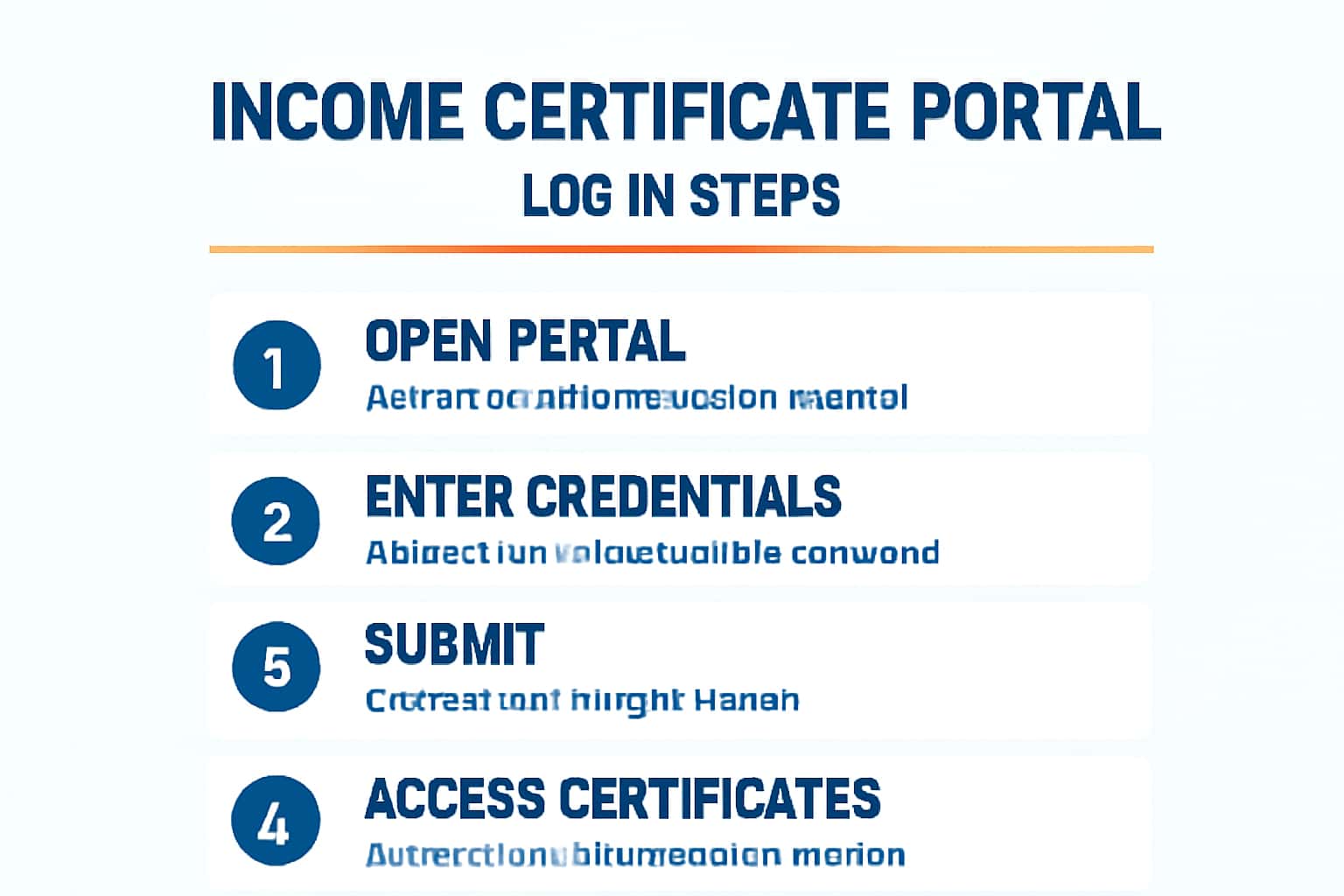 Income Certificate Portal Login Steps